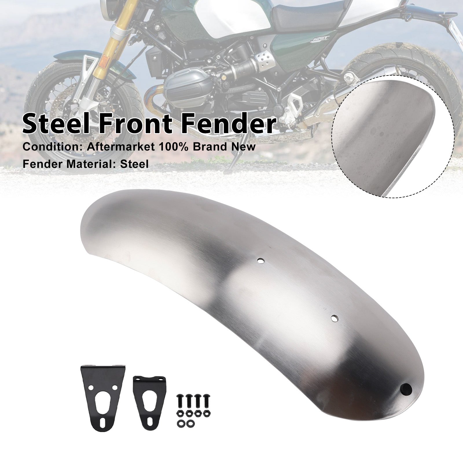 BMW R12 nineT R nineT Scrambler Pure Option Steel Front Fender