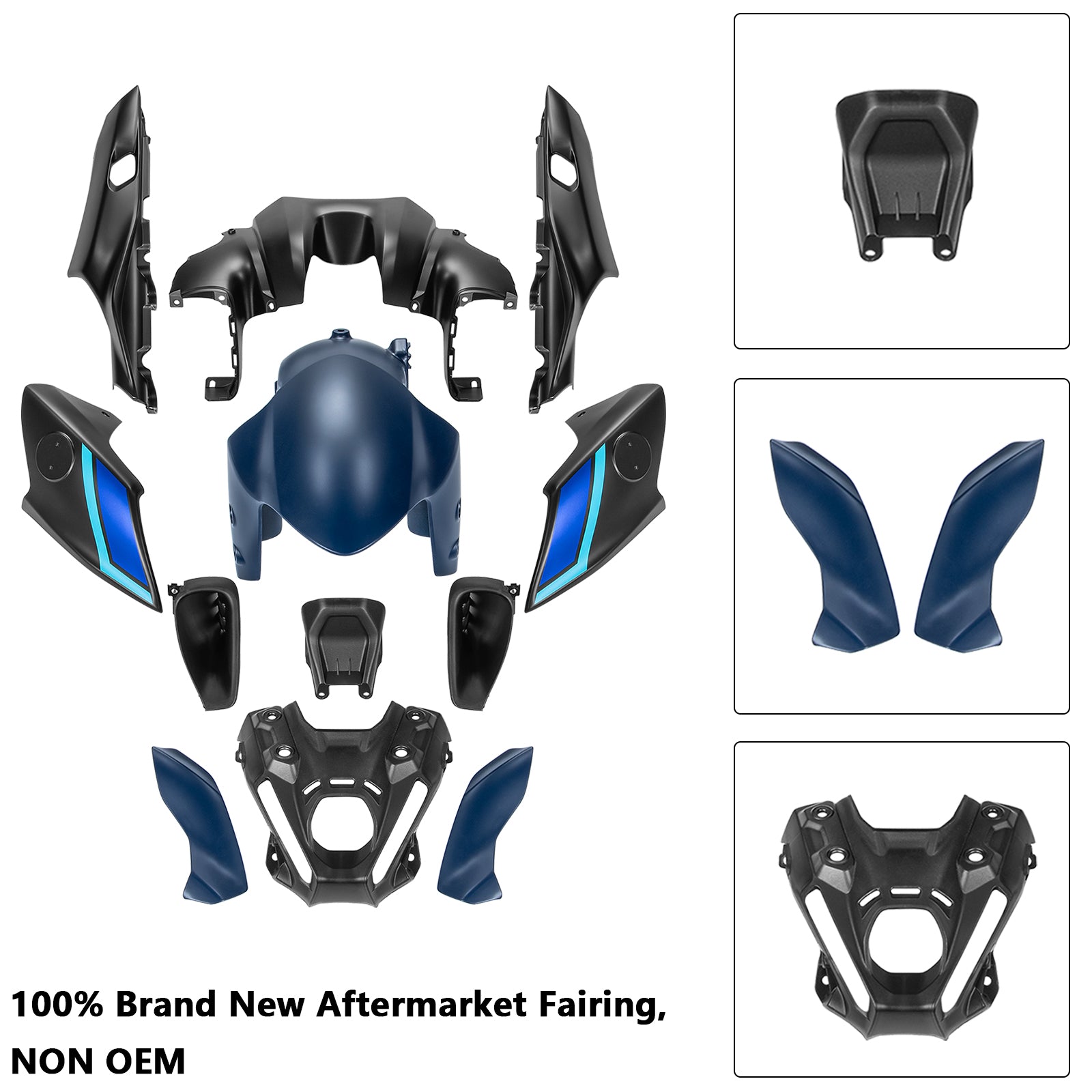 Amotopart 2021-2023 Yamaha MT 09 Fairing Kit