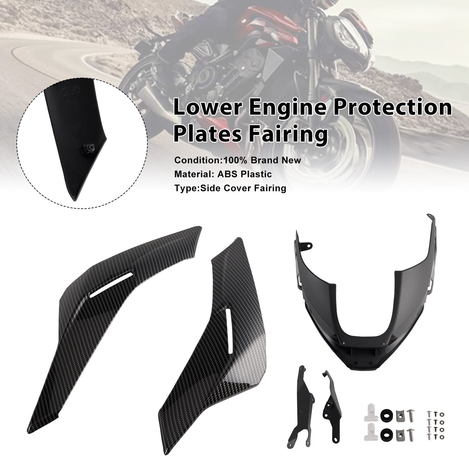 2023-2025 Street Triple 765 R/RSEngine Lower Belly Pan Panels Guard Fairing