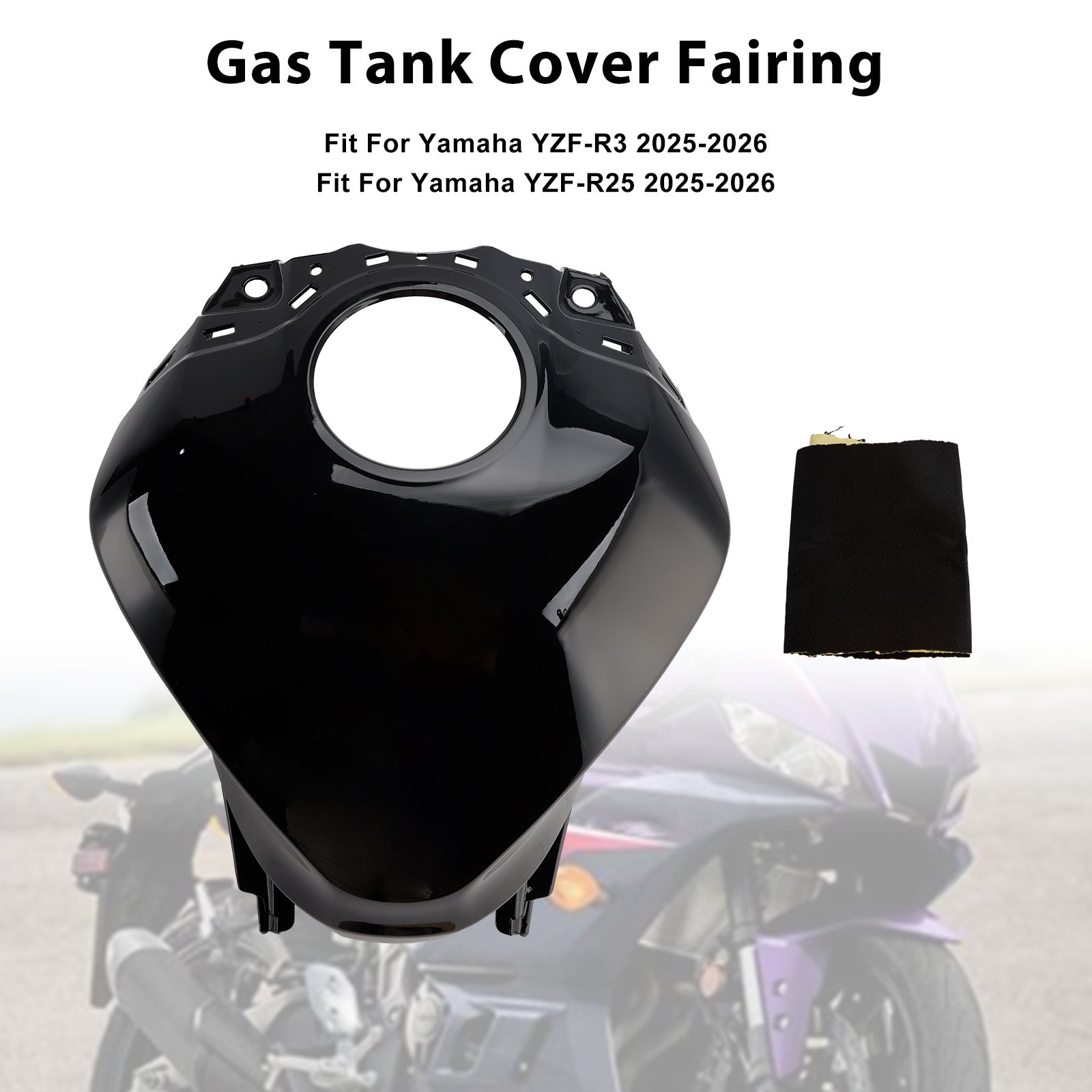 2025-2026 Yamaha YZF-R3 R25 Gas Tank Cover Fairing Protector
