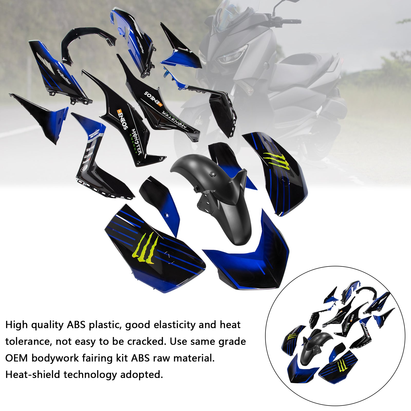 Amotopart 2023-2024 Yamaha X MAX 300 Fairing Kit