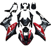 Amotopart BMW S1000RR 2017-2018 Black&Red Style4 Fairing Kit