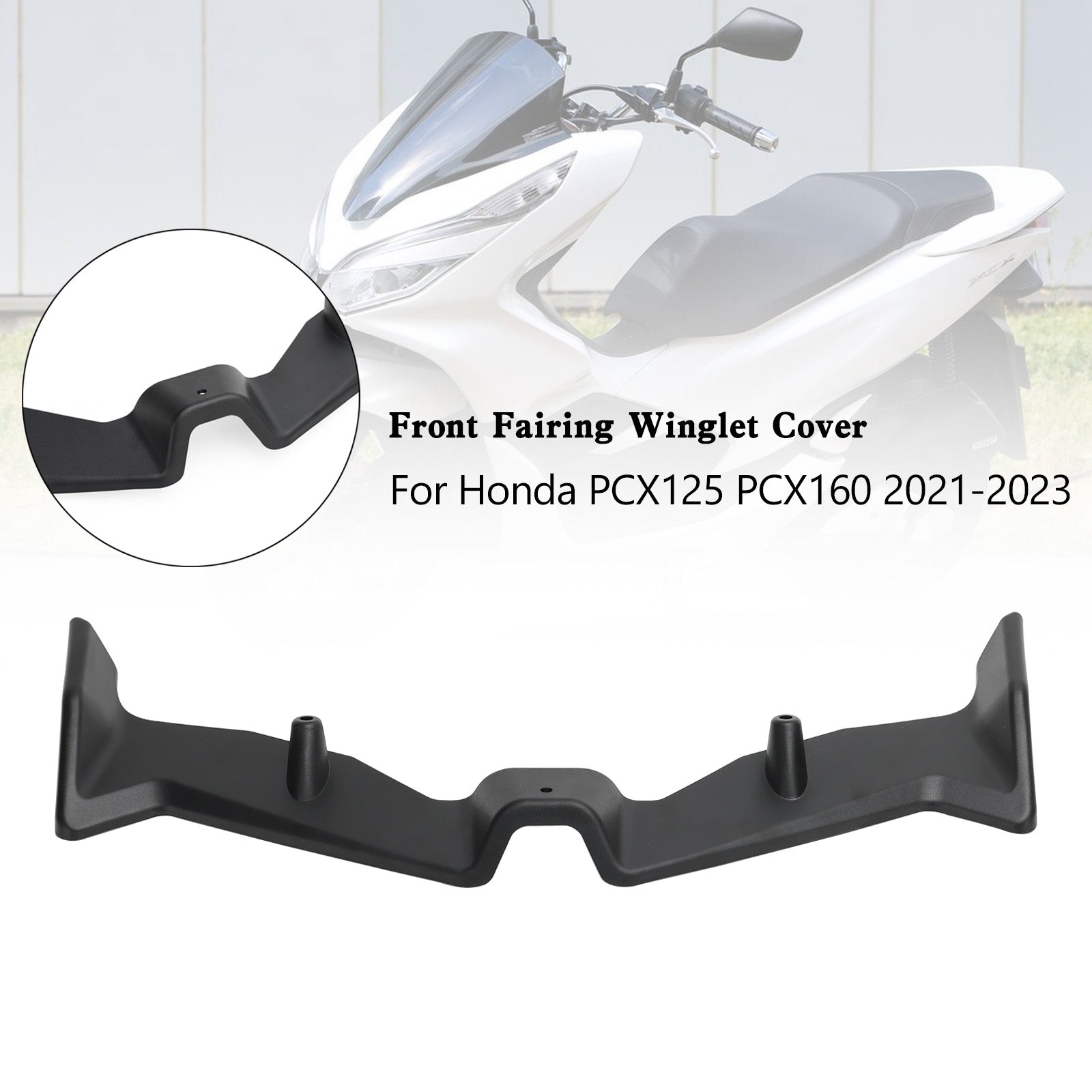 21-23 Honda Pcx125 Pcx160 Front Fairing Aerodynamic Winglet Cover Durable