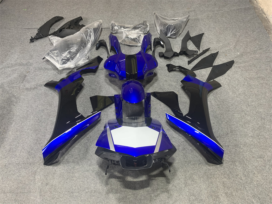 Amotopart Yamaha 2015–2019 YZF 1000 R1 Blau &amp; Schwarz Style1 Verkleidungsset