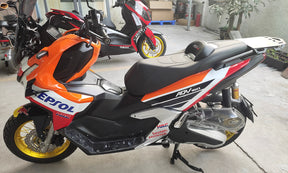 Kit carena Amotopart 2022-2024 Honda ADV160 nero bianco arancione