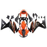 Amotopart 2016–2018 Honda CBR500R Schwarz Orange Verkleidungsset