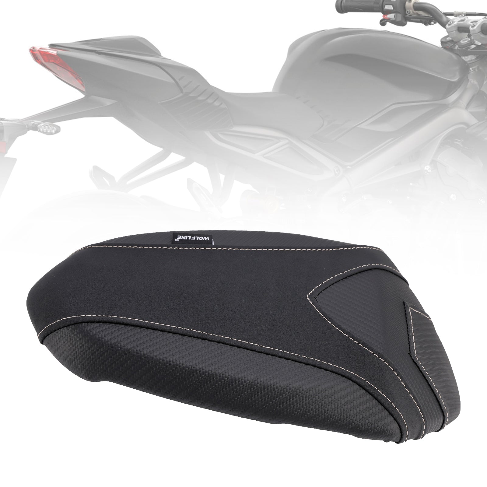 Triumph Street Triple 765 S R 19-24 Rear Passenger Seat Pillion Saddle Flat Black