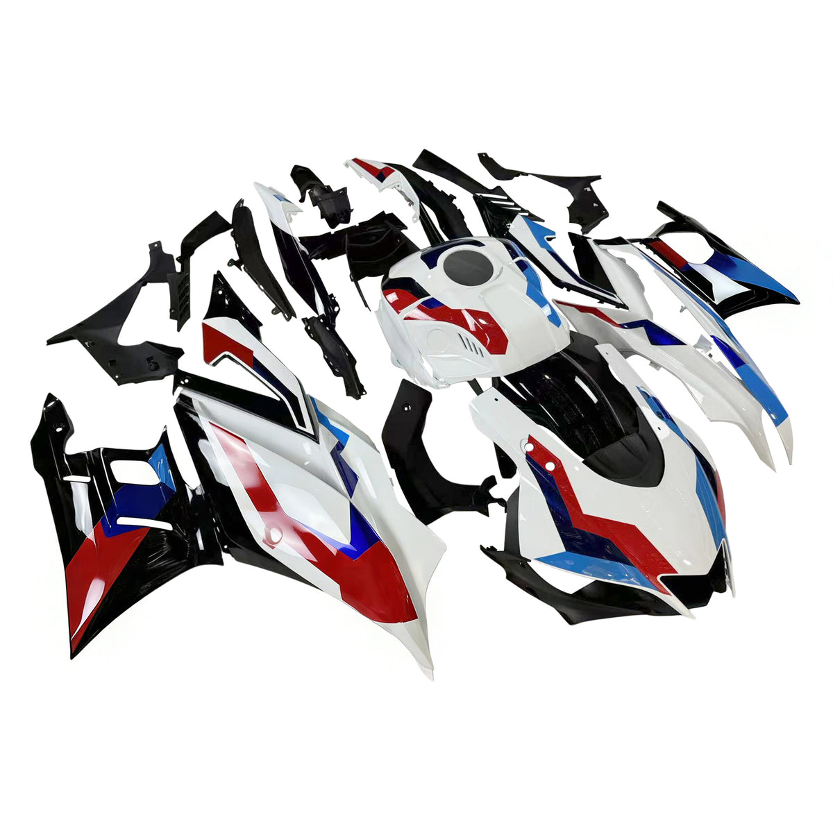 Amotopart 2022-2024 Yamaha YZF-R3 R25 White Black Red Fairing Kit