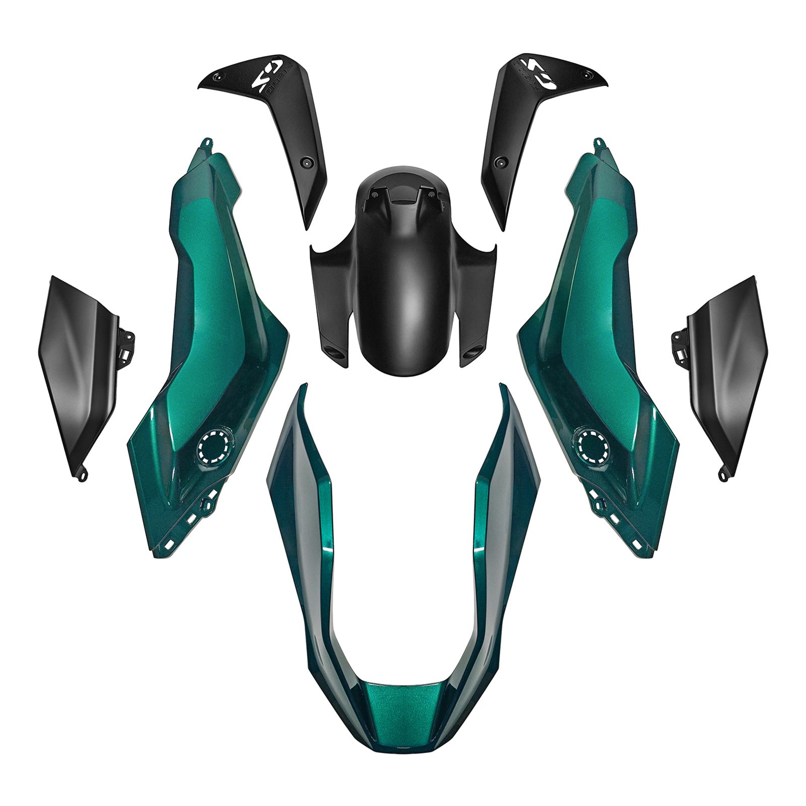 Amotopart 2024-2025 BMW R1300GS Green Black Fairing Kit
