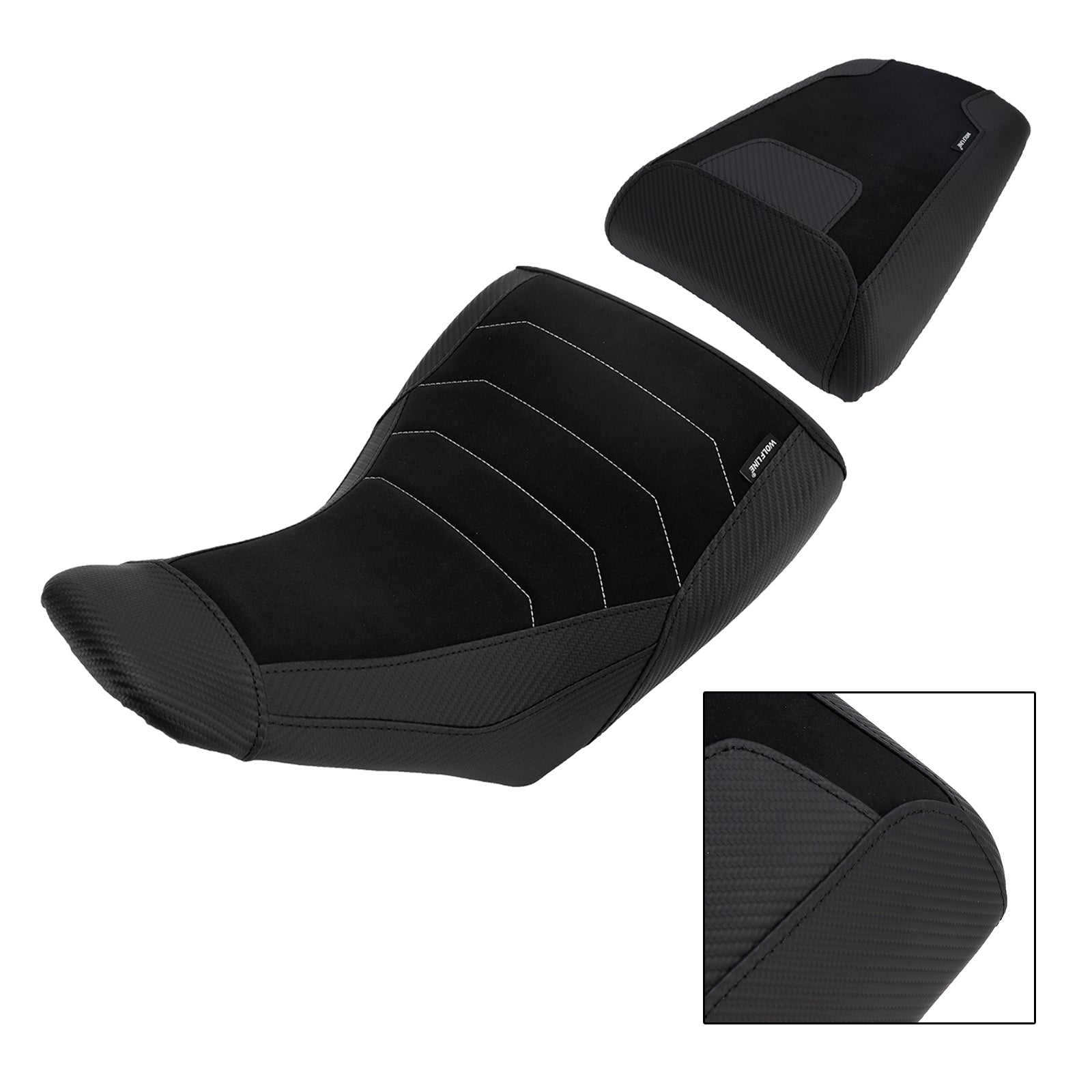 23-25 Suzuki V-Strom Dl1050 Front&Rear Raider Cushion Kit Lower Fit Black