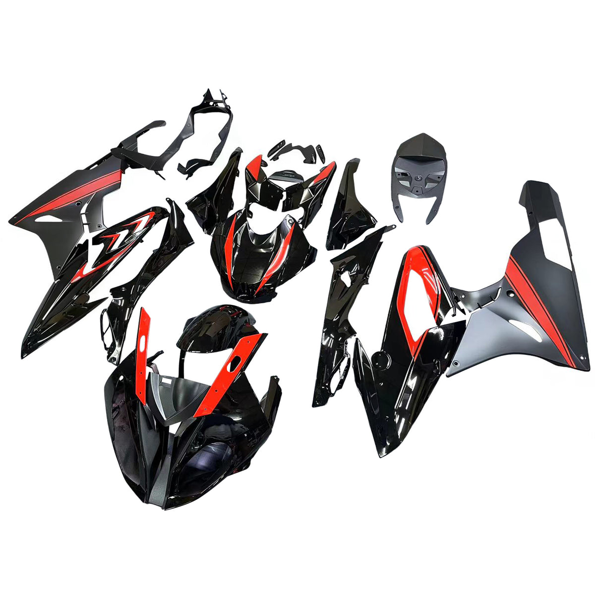 Amotopart 2015-2016 BMW S1000RR Black Orange Fairing Kit