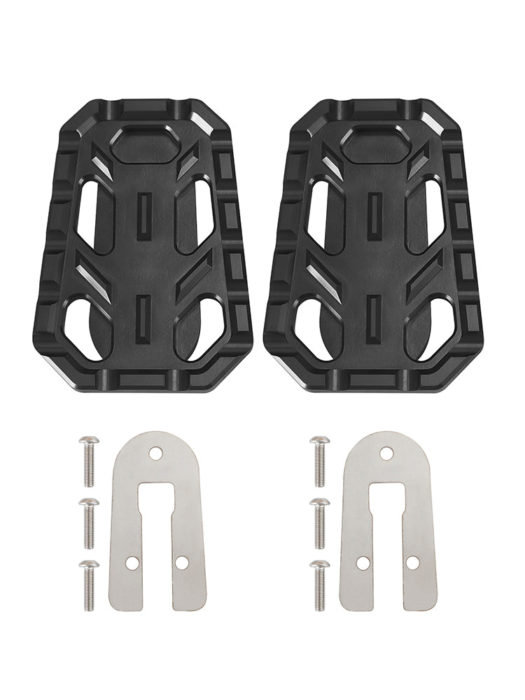 CNC-Fußrasten, Fußstützen, Abdeckungen, Fahrerpedal, passend für TR Scrambler 1200 Tiger, Silber