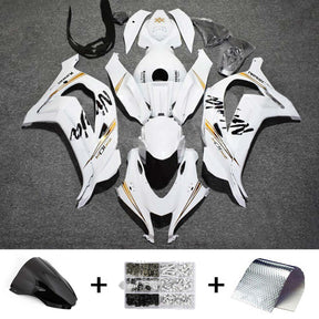 Amotopart 2016-2020 ZX10R Kawasaki Kit carenatura logo bianco e nero