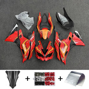 Amotopart 2019-2024 Ninja ZX-25R ZX-4R ZX-4RR Kawasaki Red&Orange Fairing Kit