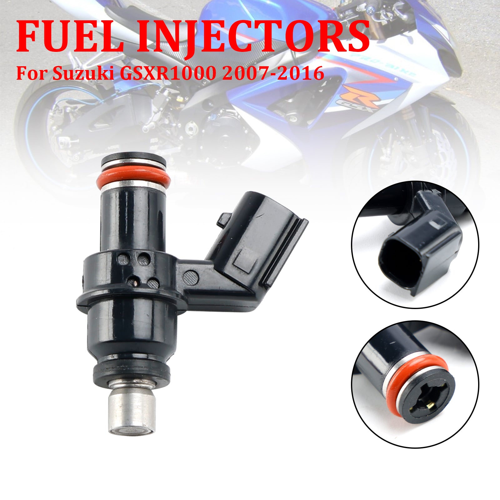 Suzuki 07-16 GSXR1000 & 08-20 GSX1300R Inyectores de combustible 15710