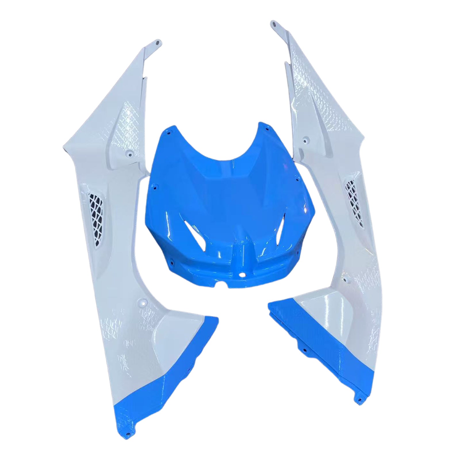 Amotopart 2009-2014 BMW S1000RR Kit de carénage blanc jaune bleu