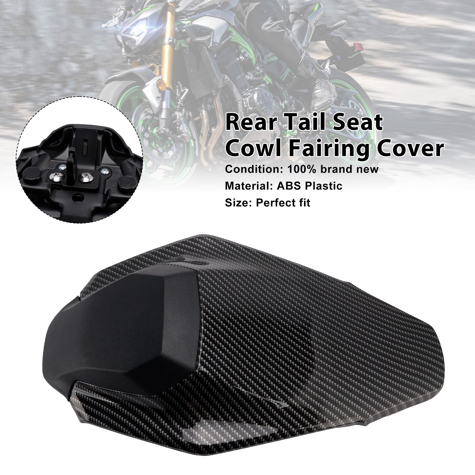 Kawasaki Z900 Z900SE 2025-2026 Couvercle de carénage de capot de siège arrière