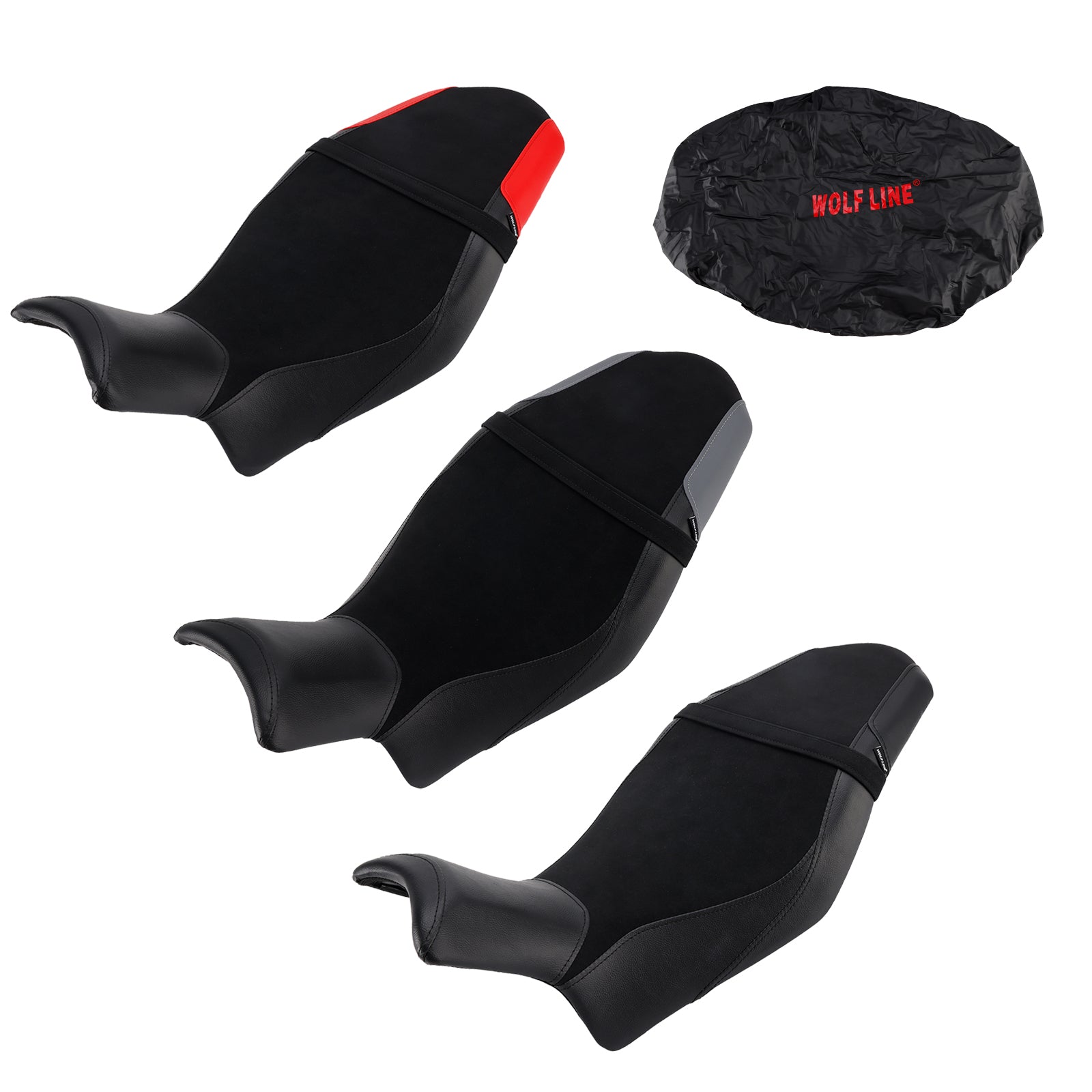 2019-2024 Suzuki Katana Complete Cushion Rider Passenger Seat Red