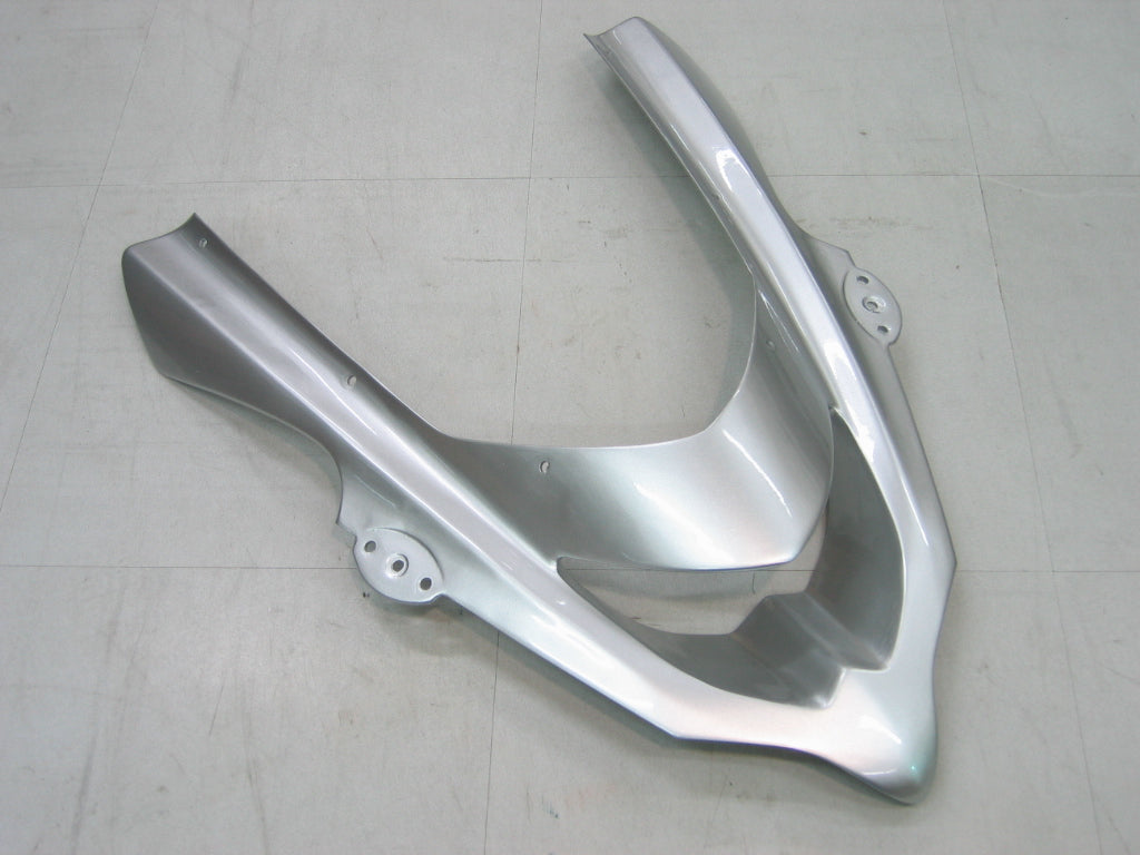 Amotopart 2004–2005 Kawasaki ZX10R Verkleidungsset in Silber und Schwarz