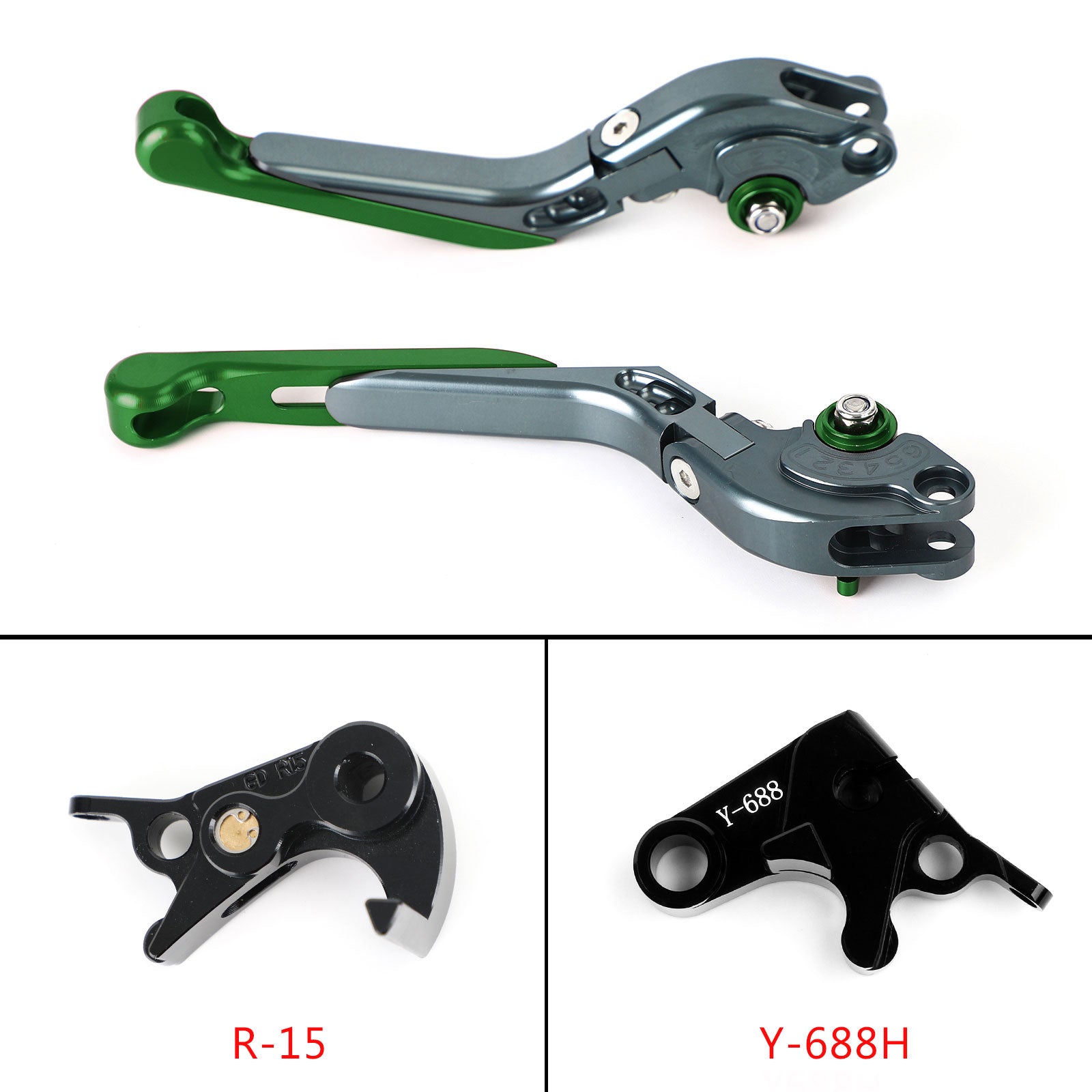 Verstelbare koppelingsremhendel voor Yamaha MT-09 Tracer 900/GT 21-22 YZF R6 17-20 Generic