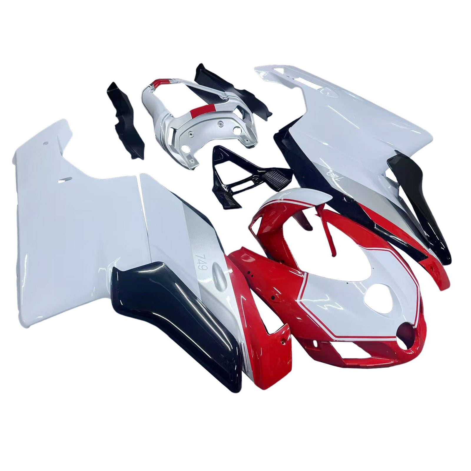 Amotopart 2005-2006 Ducati 999/749 Red White Black Fairing Kit