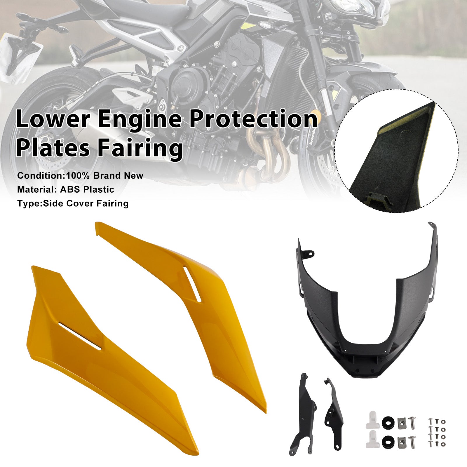 2023-2025 Street Triple 765 R/RSEngine Lower Belly Pan Panels Guard Fairing
