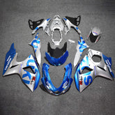 Amotopart 2009-2016 K9 GSXR1000 Suzuki Blue&Grey Fairing Kit