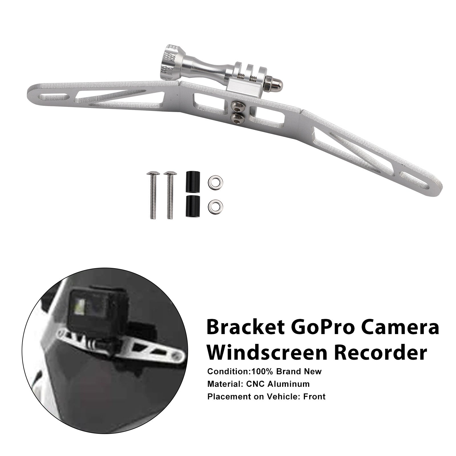 BMW R1300GS S1000XR F900XR F850GS Bracket GoPro Camera Windscreen