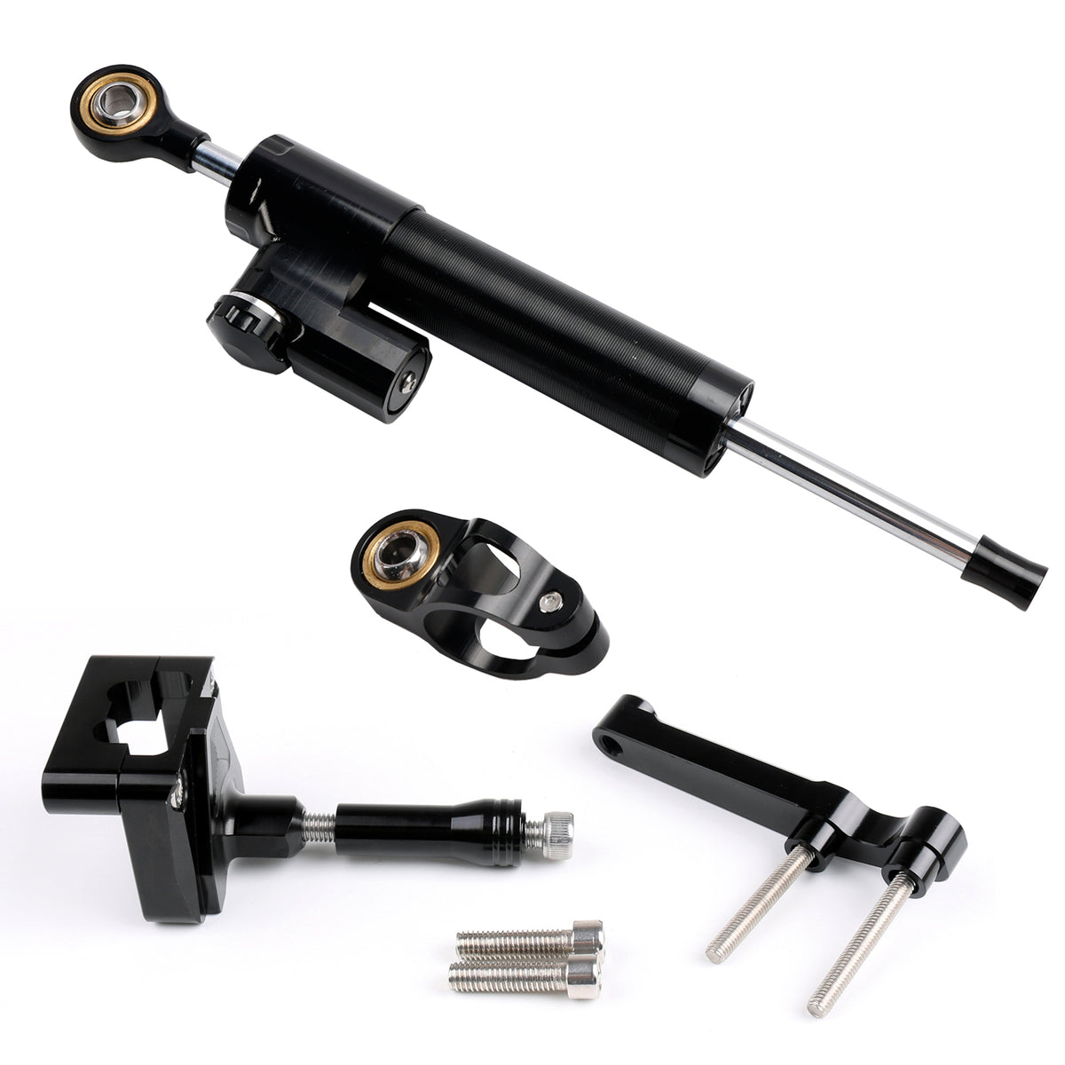 2008-2012 Kawasaki NINJA 250 EX250 Black Steering Damper Stabilizer