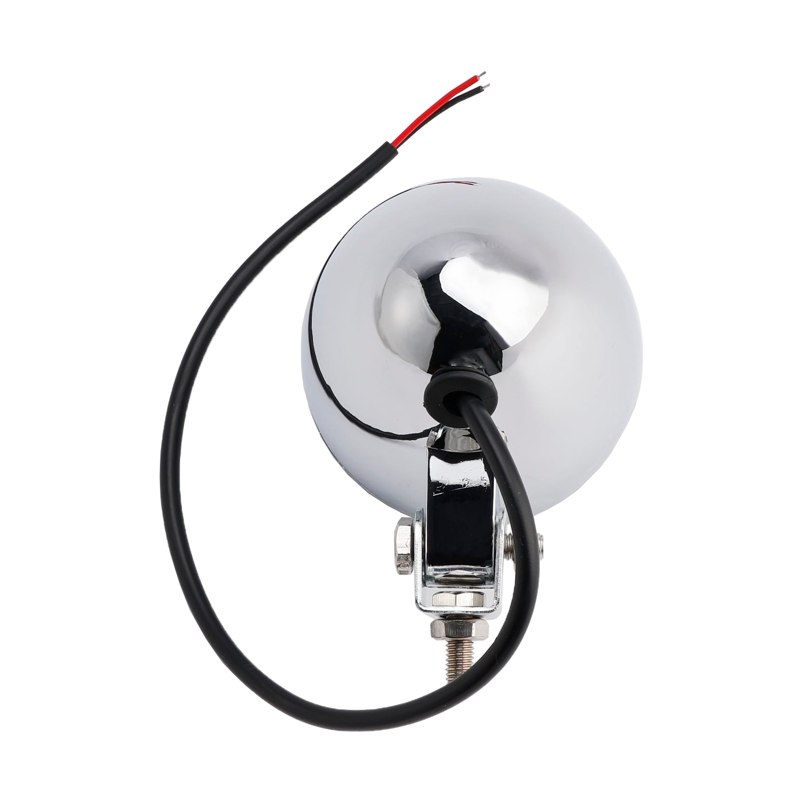 Racer Bobber Chopper Motorcycle Beam Headlight Fog Lamp Custom Chrome