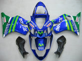 Amotopart 2001-2003 Honda CBR600 F4i Blue&Green Fairing Kit