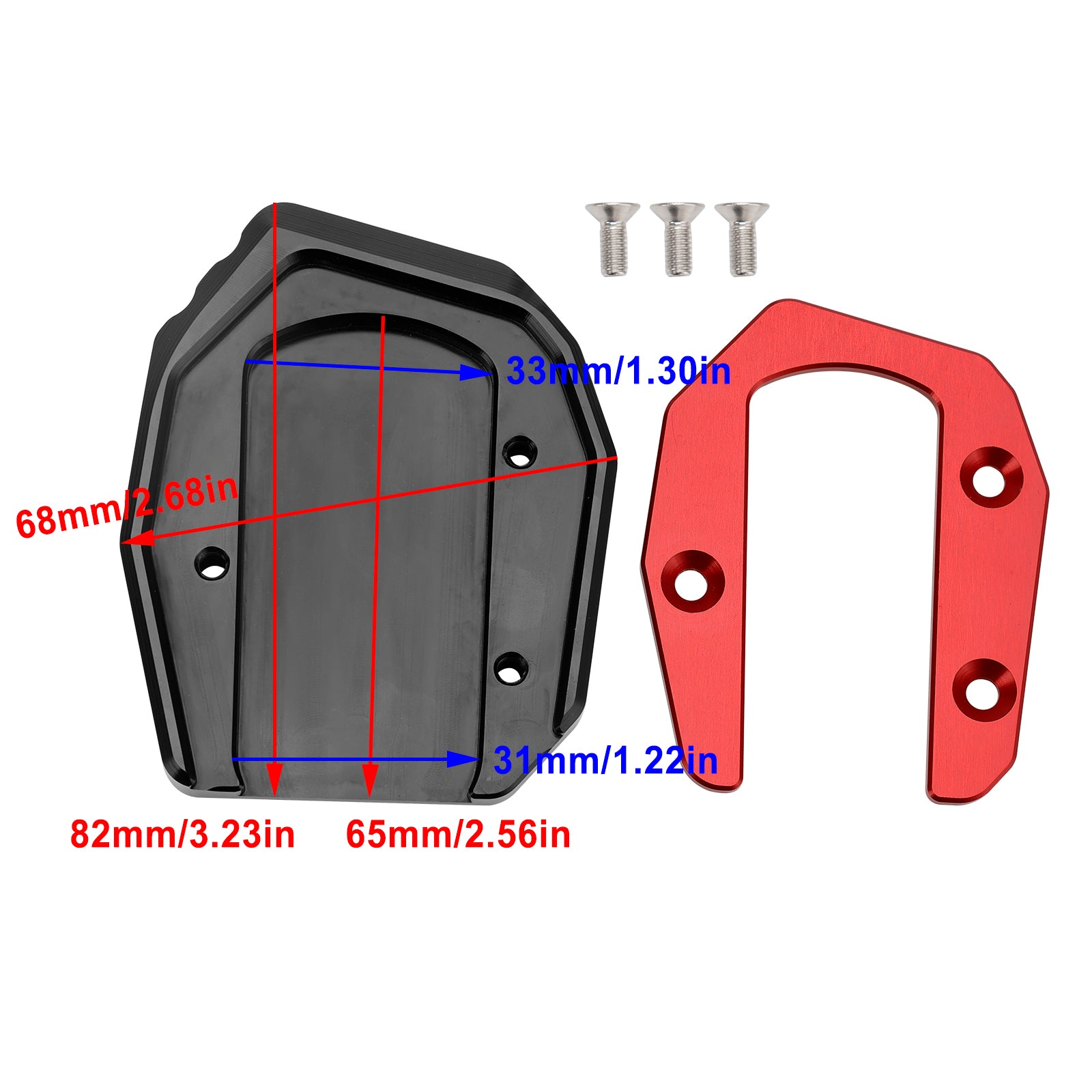 Kickstand Enlarge Plate Pad fit for Kawasaki Vulcan S 650 VN650 2015-2021