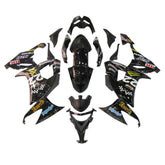 Amotopart 2008-2010 Kawasaki ZX10R Glossy Black Fairing Kit