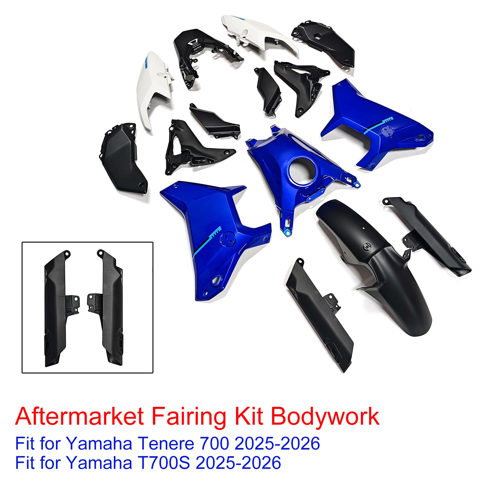 Amotopart 2025-2026 Yamaha Tenere 700 T700S Fairing Kit Collection