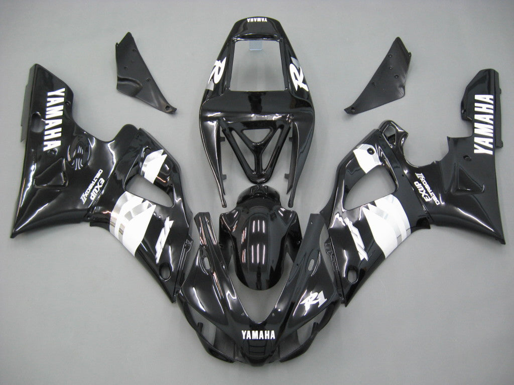 Amotopart 1998-1999 Yamaha YZF 1000 R1 Kit carena bianco e nero