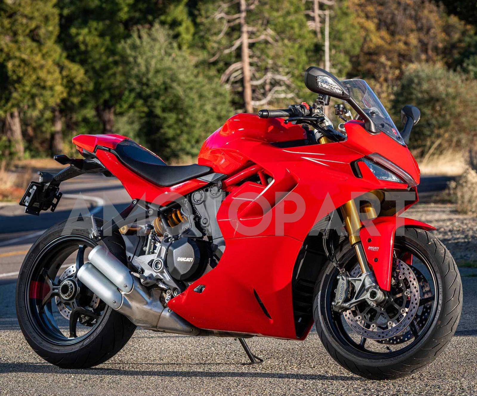 Amotopart 2021-2024 Ducati Supersport 950 / 950S Red Black Fairing Kit