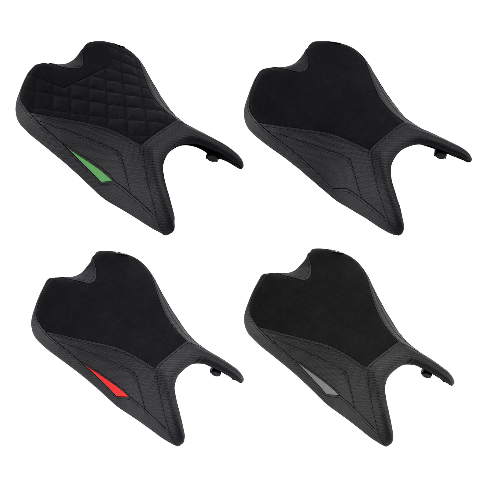 2024-2025 Green Aprilia Rs457 Rs 457 Front Driver Raider Seat Pillion Saddle Black