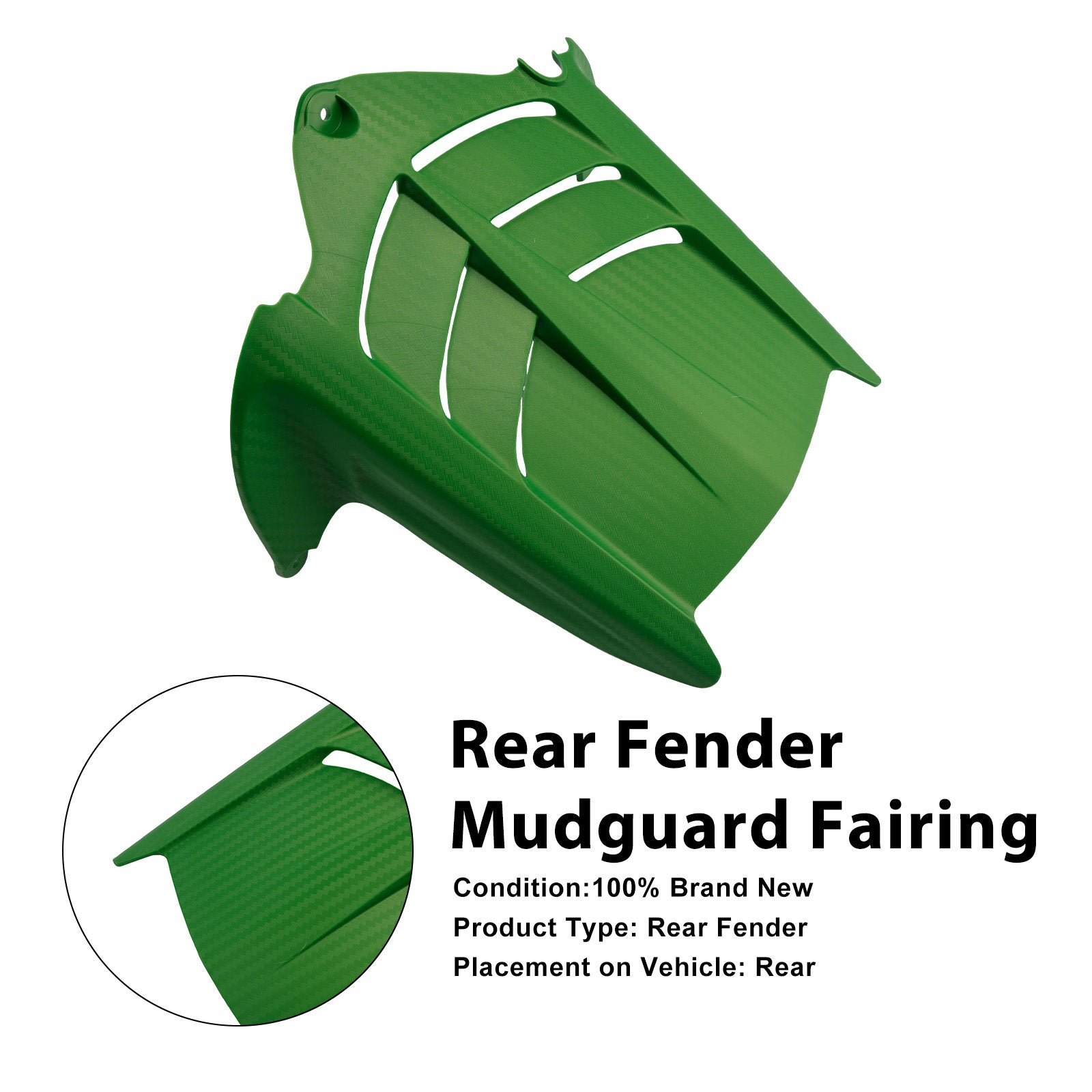 2009-2025 Kawasaki ZX-6R 636 Rear Fender Mudguard Fairing