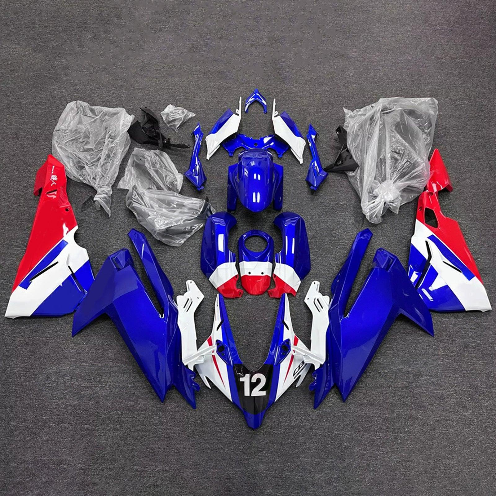 Amotopart 2023-2024 Honda CBR250RR Blue Fairing Kit