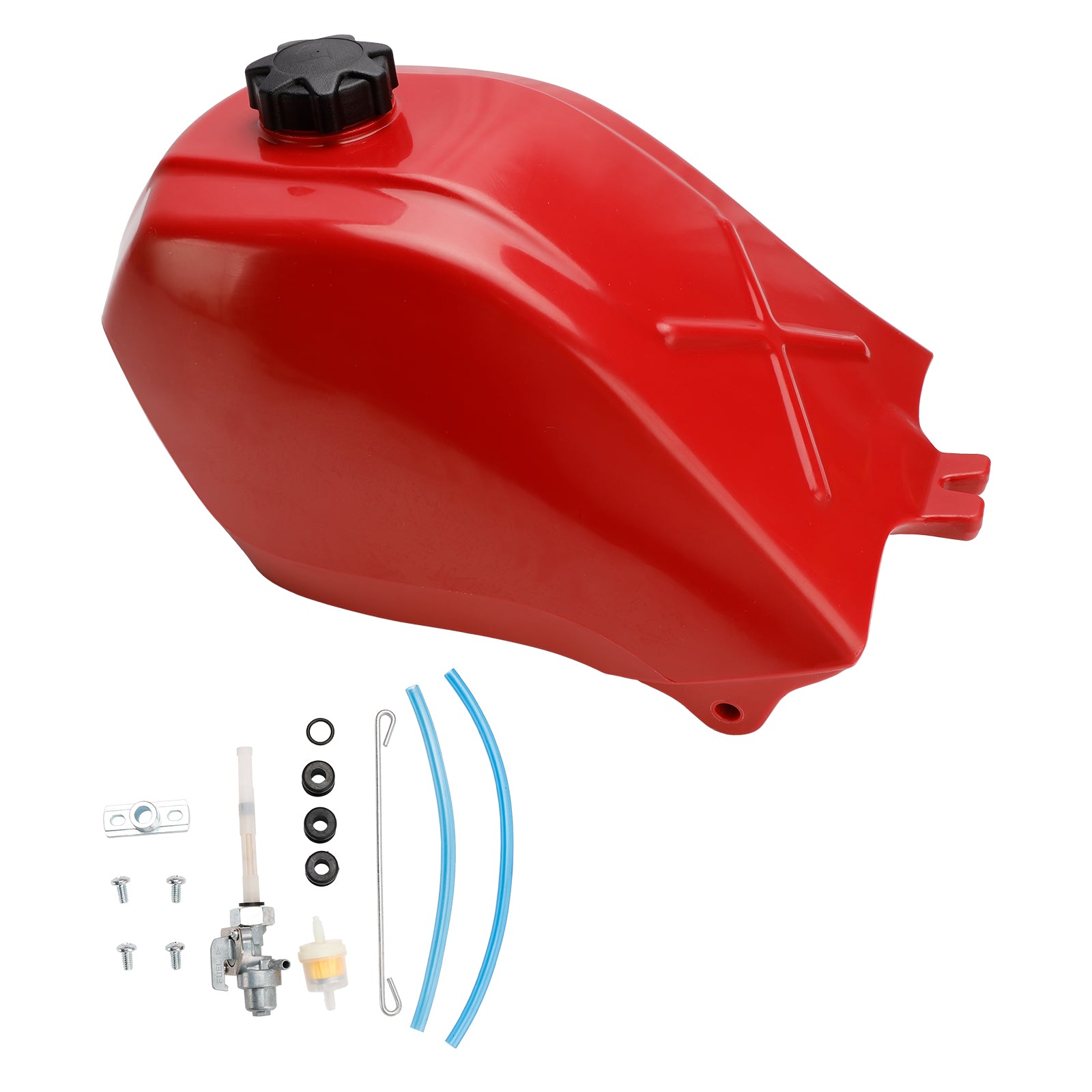1985-1987 Honda ATC250ES Big Red 250 NY gasbrændstoftank m/hætte Petcock