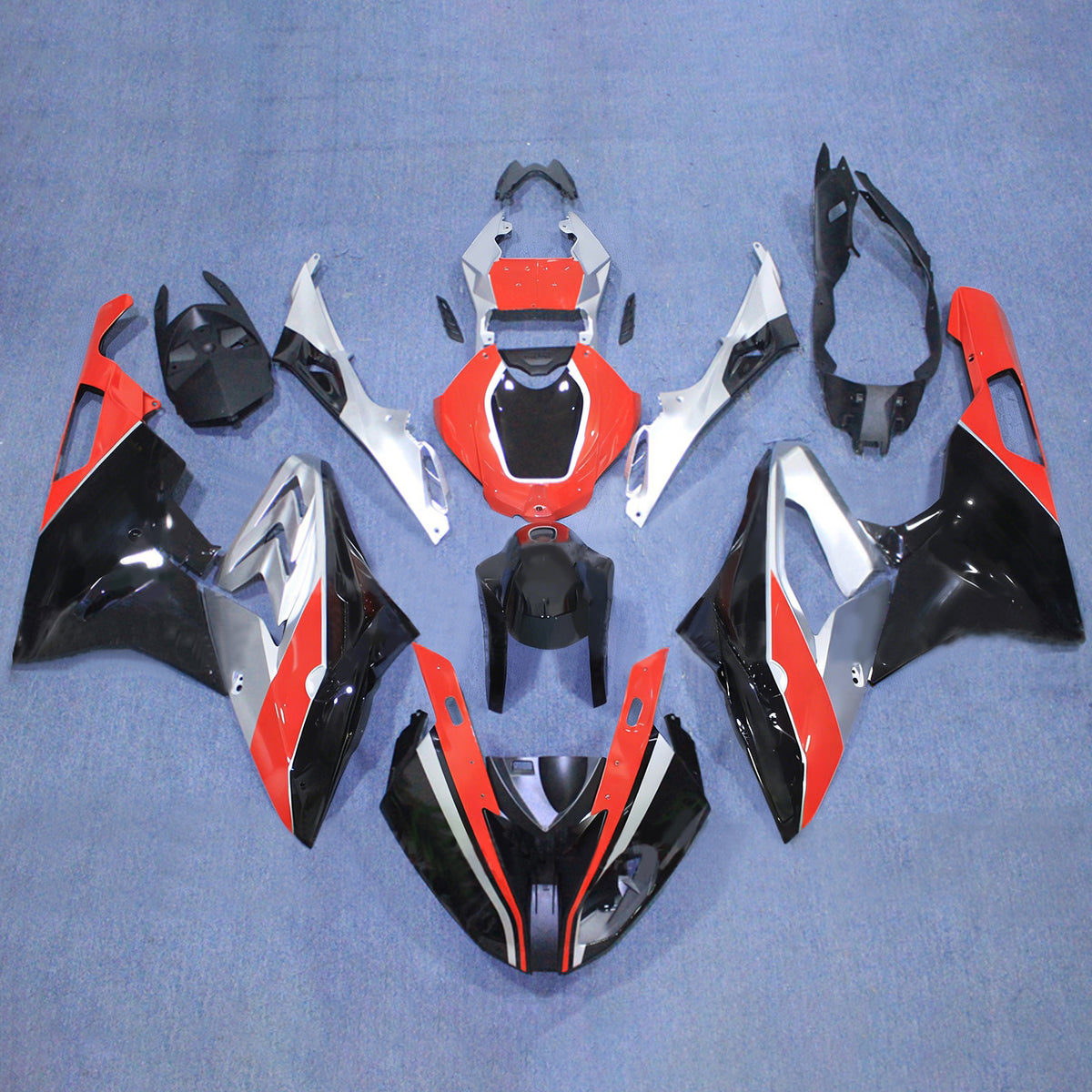 Amotopart 2015-2016 BMW S1000RR Orange Black Fairing Kit
