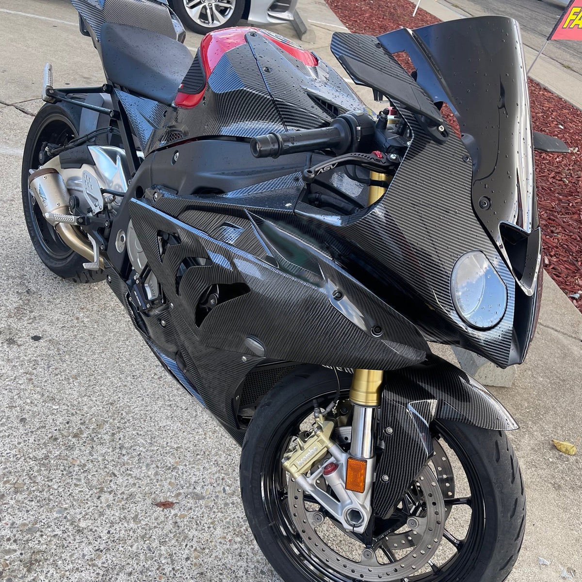 Amotopart 2015–2016 BMW S1000RR Verkleidungsset mit Karbonfasermuster