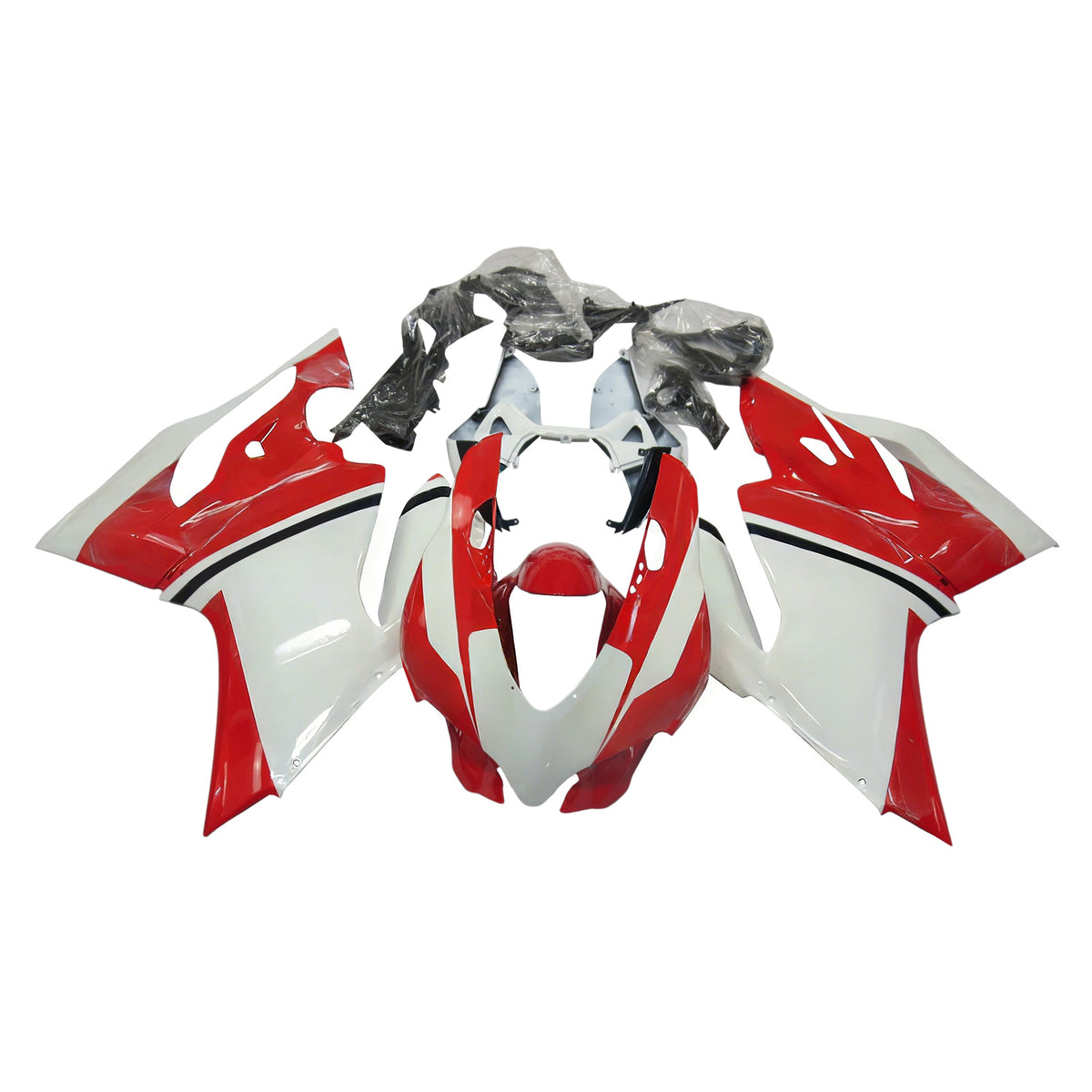 Amotopart 2012-2015 Ducati 1199 White Red Fairing Kit