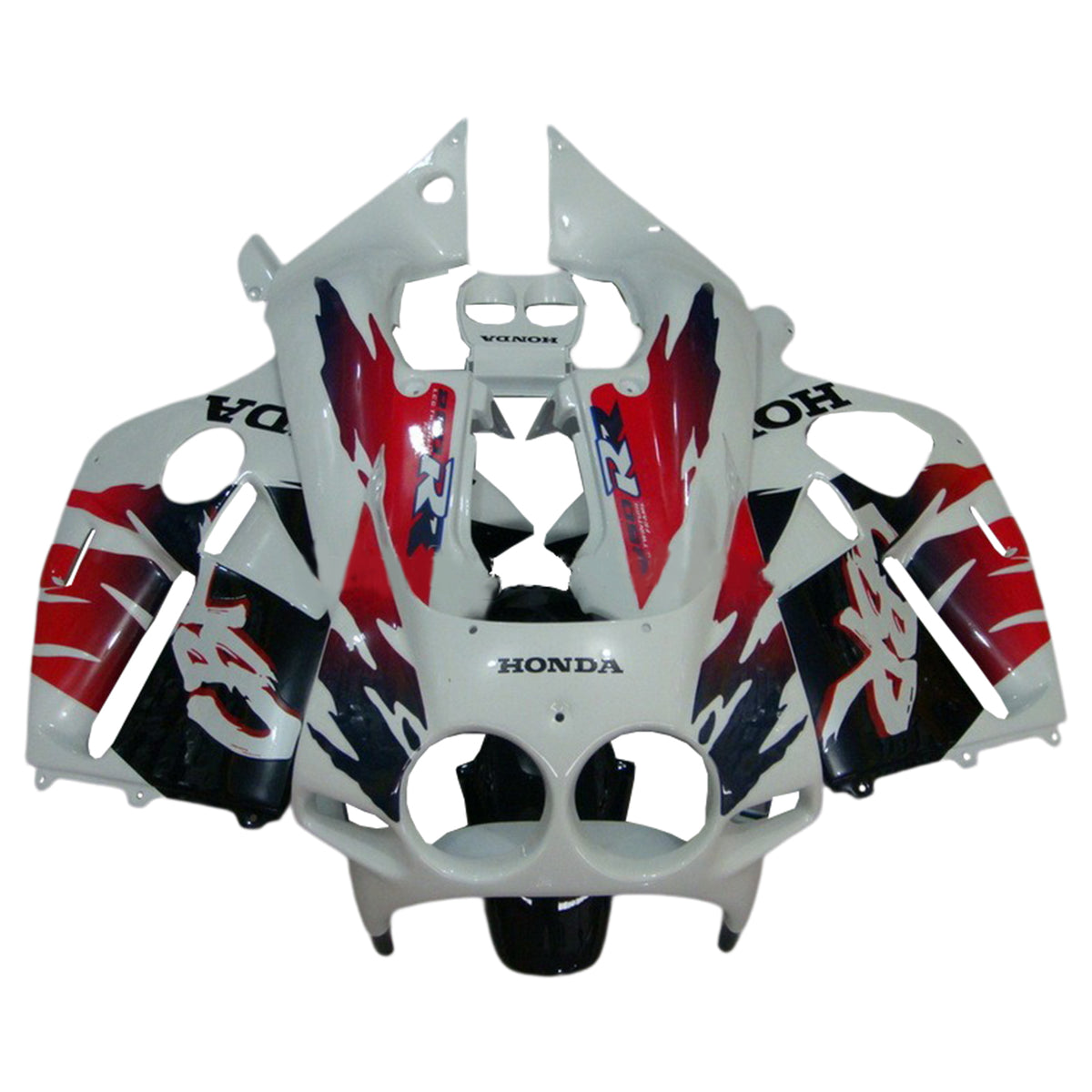 Amotopart 1988-1989 Honda CBR250RR Kit de carenado blanco y rojo