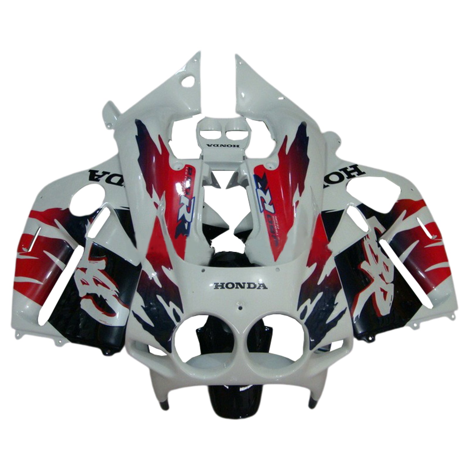 Amotopart 1988-1989 Honda CBR250RR White&Red Fairing Kit