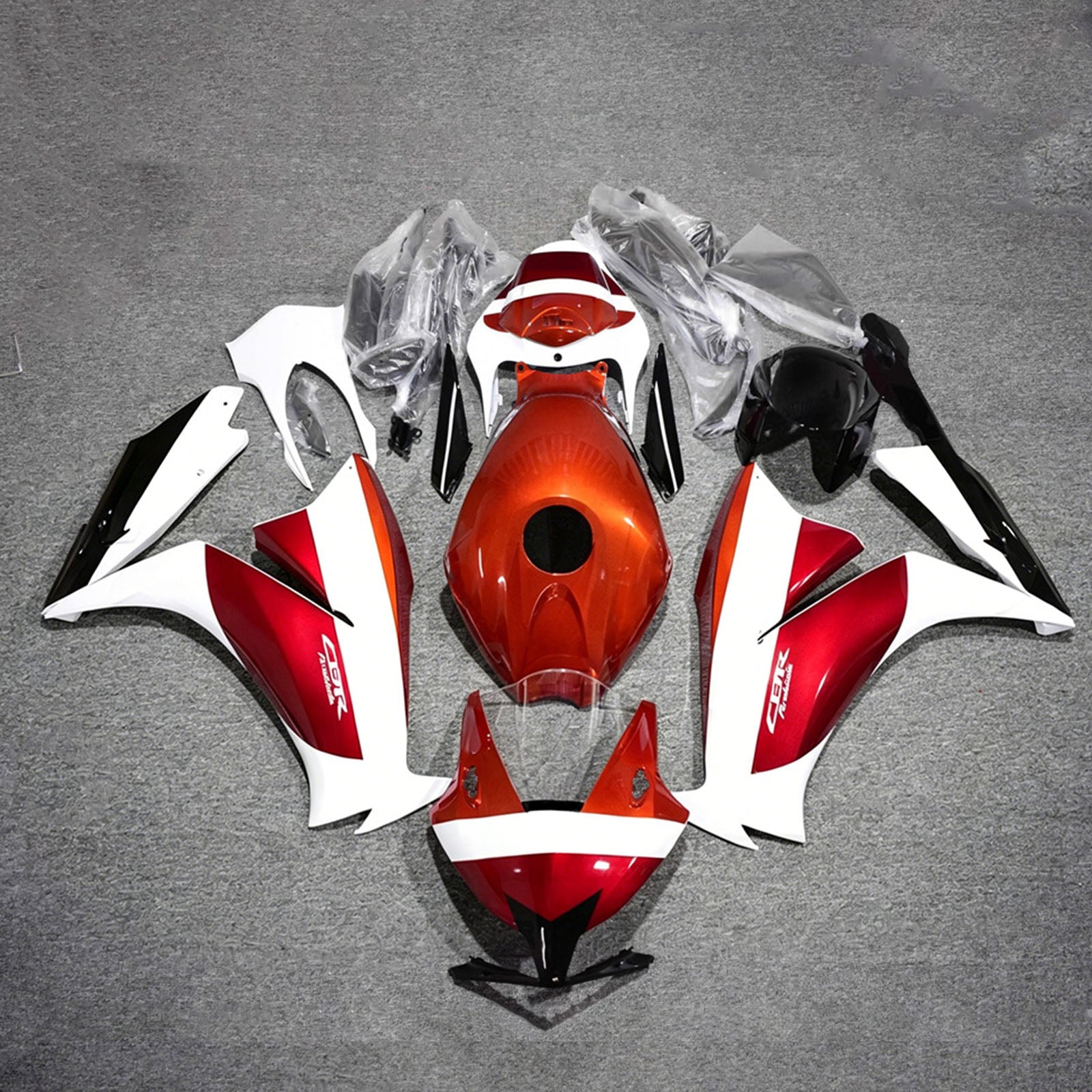 Amotopart 2012-2016 Honda CBR1000RR White/Red Fairing Kit