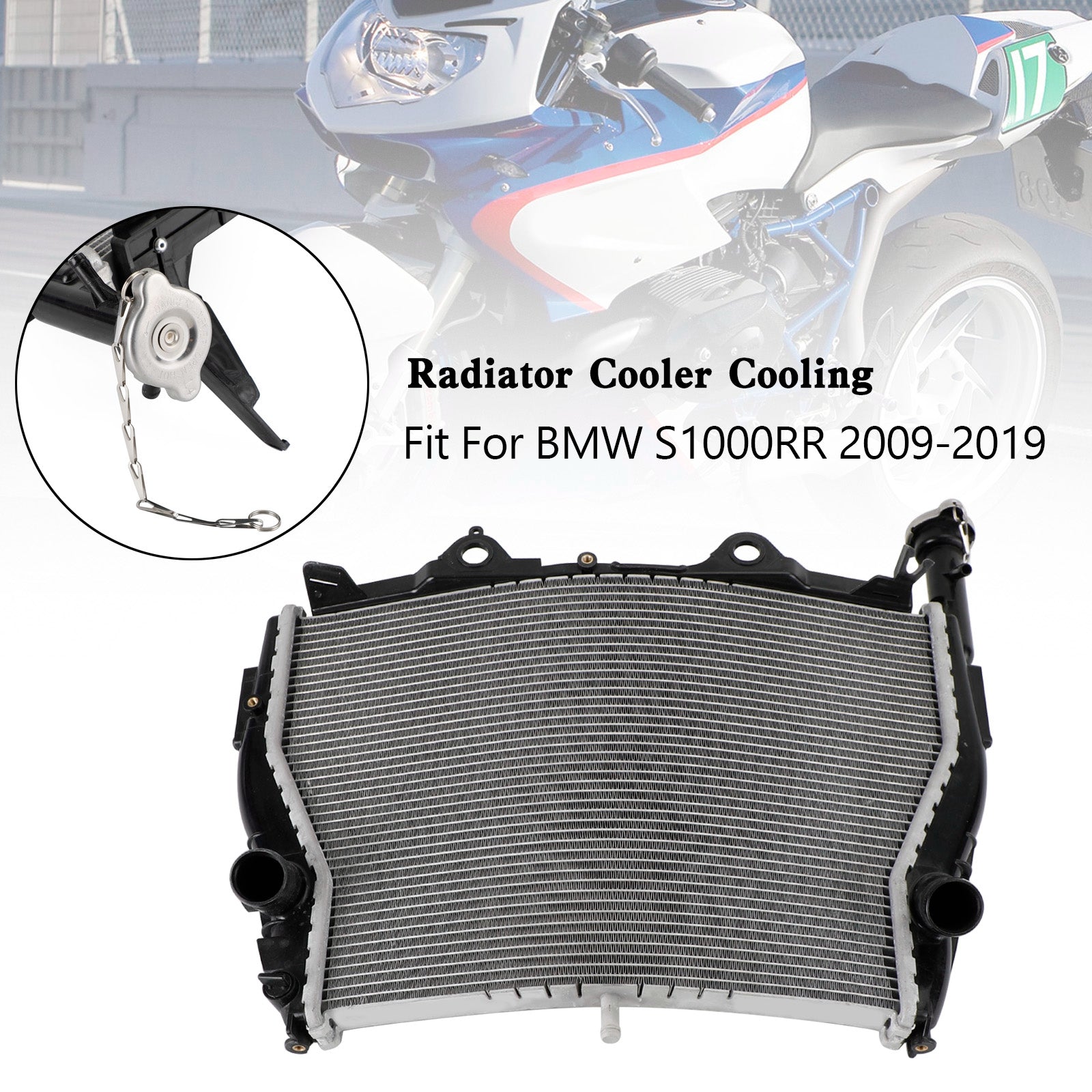 Engine Radiator Cooler Cooling Fit For BMW S1000RR 2009-2019