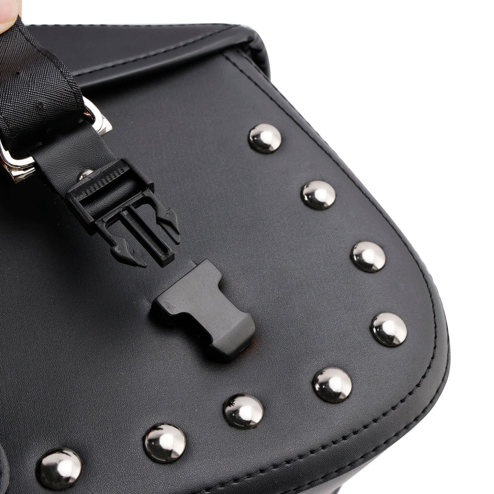 Tail Bag Side Saddlebag Tail Bag Luggage Pouch Storage Black 80L For Motorbike