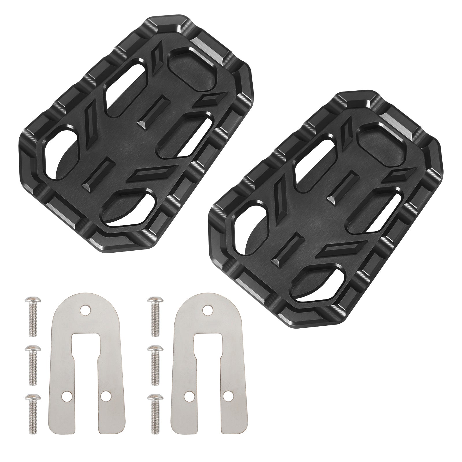 Cnc repose-pieds repose-pieds couvre pédale de pilote adapté pour TR Scrambler 1200 Tiger argent