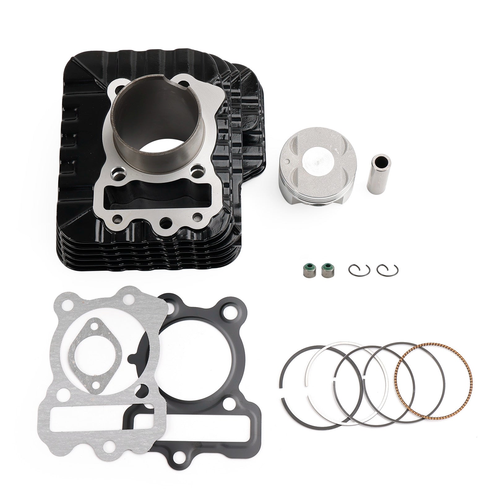 Kit de pistón de cilindro completo de 56 mm, compatible con Bajaj Pulsar NS 150 AS 150 CC